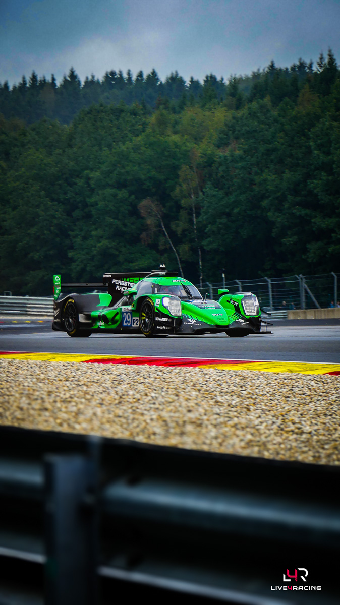 Oliver Gray, Esteban Masson et Louis Rousset au volant d’une ORECA 07 lors de l’épreuve 4 hours of Spa Francorchamps 2026.