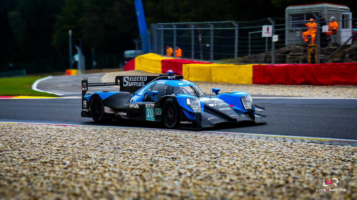 Malthe Jakobsen, Michael Jensen and Enzo Trulli driving an ORECA 07 at 4 hours of Spa Francorchamps 2026.
