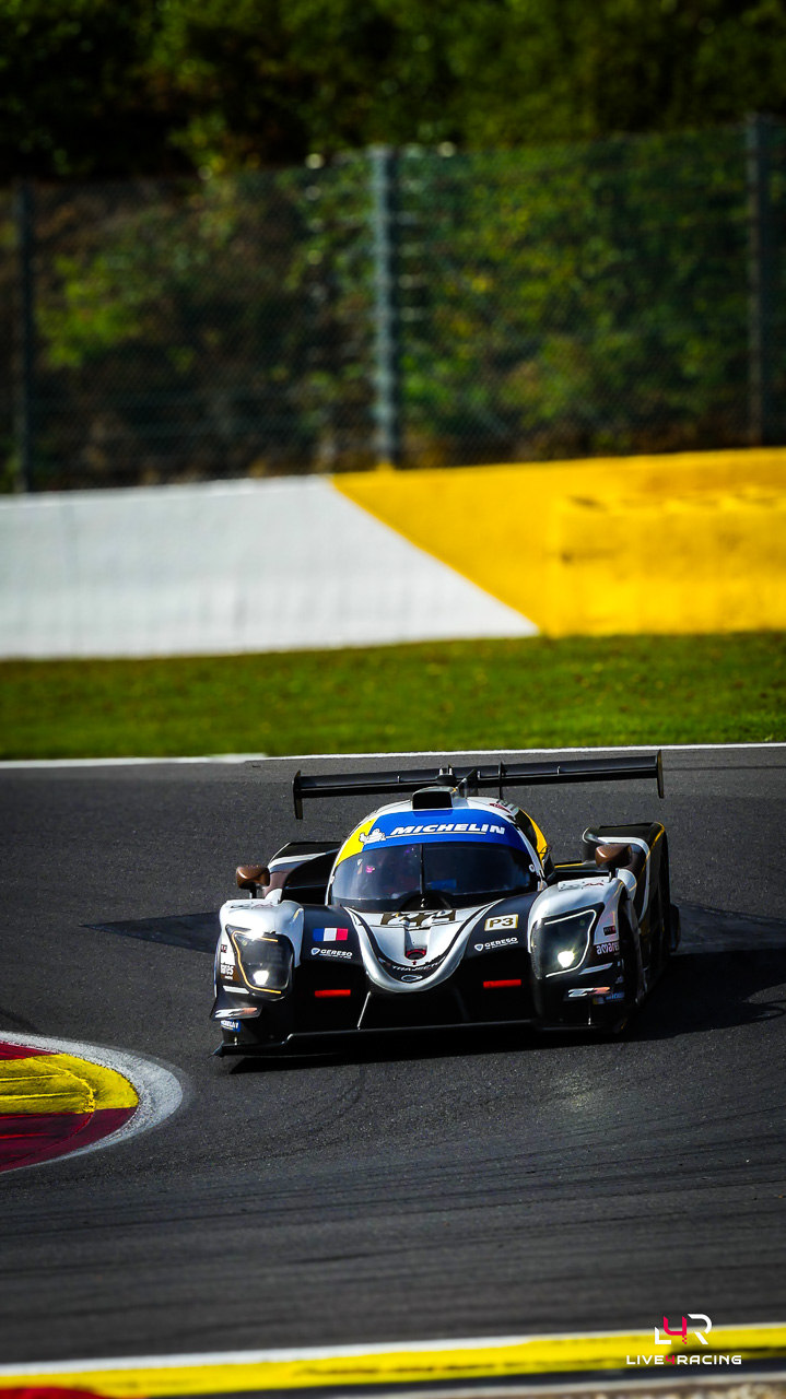 Mathis Poulet and André Vieira driving a Ligier JS P325 at 4 hours of Spa Francorchamps 2026.