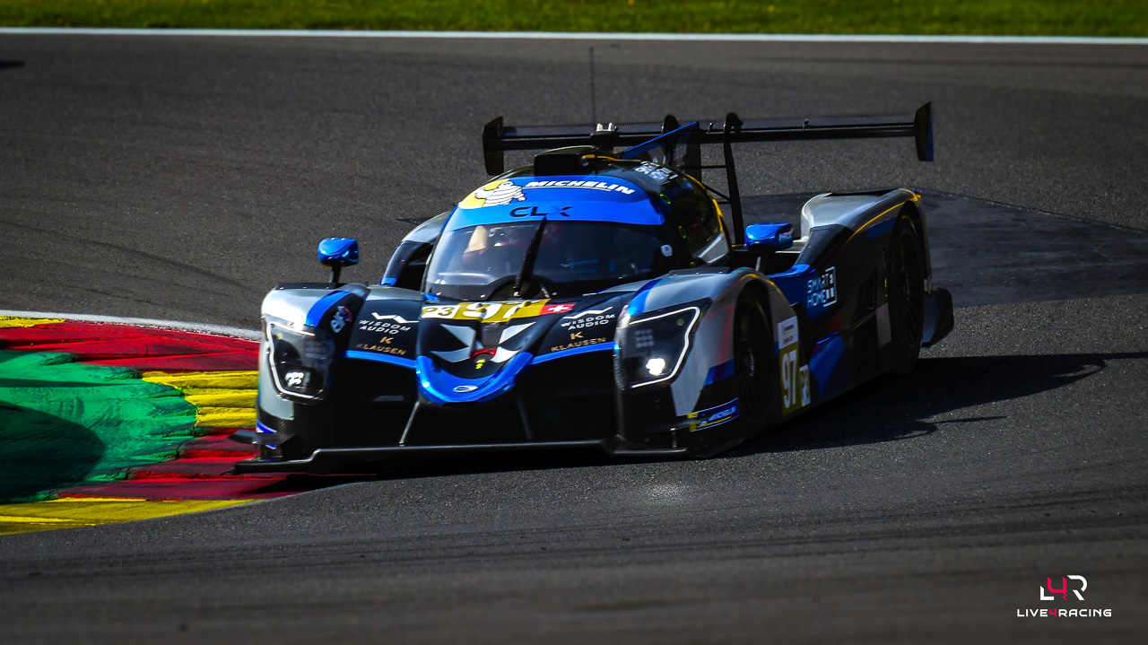 Romain Boeckler and David Droux driving a Ligier JS P325 at 4 hours of Spa Francorchamps 2026.