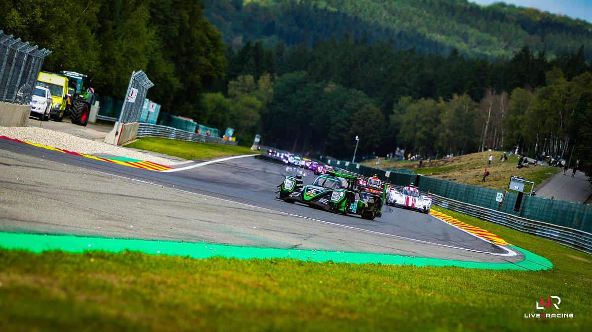 Doriane Pin, Giorgio Roda and Richard Verschoor driving an ORECA 07 at 4 hours of Spa Francorchamps 2026.