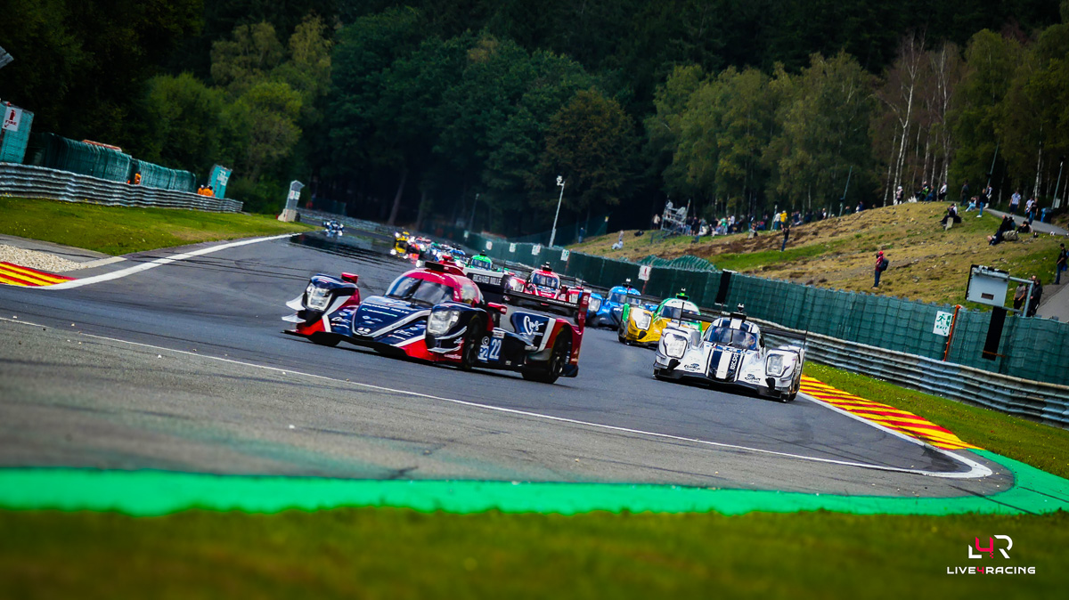 Benjamin Hanley, Griffin Peebles et Grégoire Saucy au volant d’une ORECA 07 lors de l’épreuve 4 hours of Spa Francorchamps 2026.