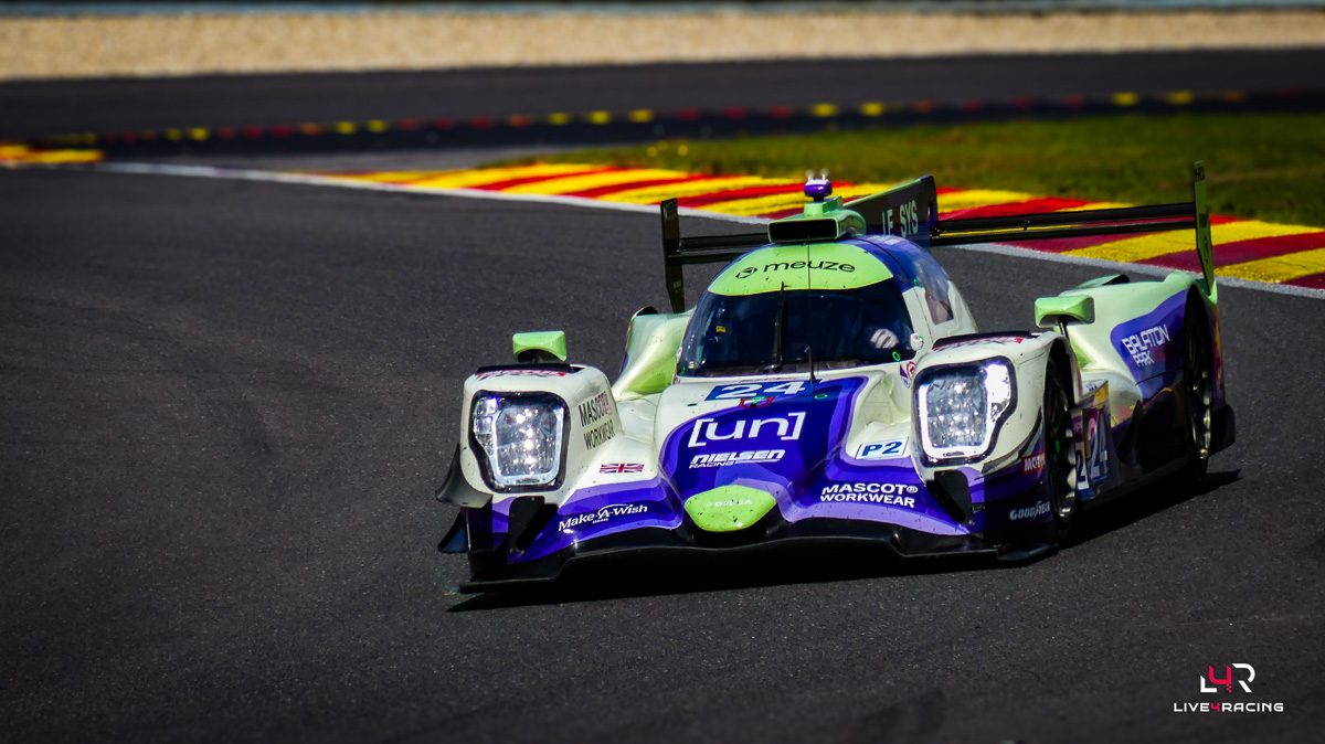 Jack Doohan, Roy Nissany et Edward Pearson au volant d’une ORECA 07 lors de l’épreuve 4 hours of Spa Francorchamps 2026.