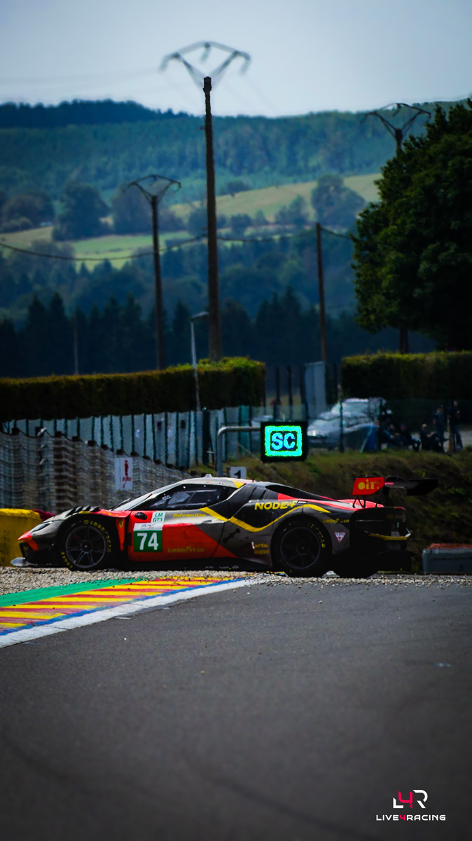 Andrew Gilbert, Romain Leroux and Fran Rueda driving a Ferrari 296 LMGT3 Evo at 4 hours of Spa Francorchamps 2026.