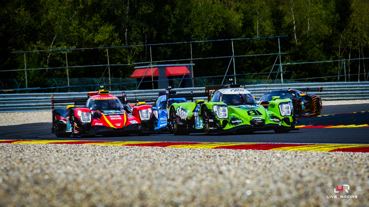 Scott Huffaker II, Sami Meguetounif et Steven Thomas au volant d’une ORECA 07 lors de l’épreuve 4 hours of Spa Francorchamps 2026.