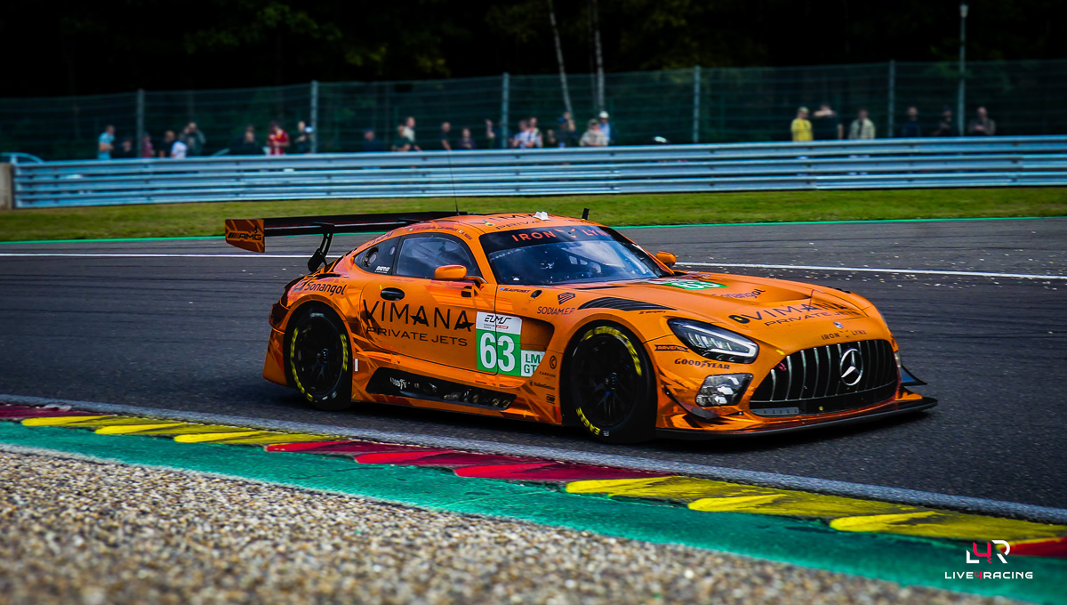 Rui Andrade, Ameerh Naran et Sergio Sette Camara au volant d’une Mercedes-AMG LMGT3 lors de l’épreuve 4 hours of Spa Francorchamps 2026.
