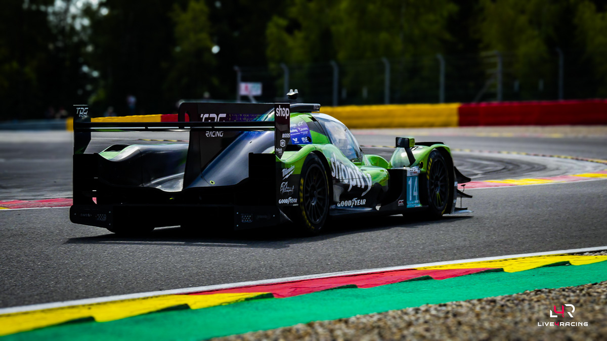 Scott Huffaker II, Sami Meguetounif et Steven Thomas au volant d’une ORECA 07 lors de l’épreuve 4 hours of Spa Francorchamps 2026.