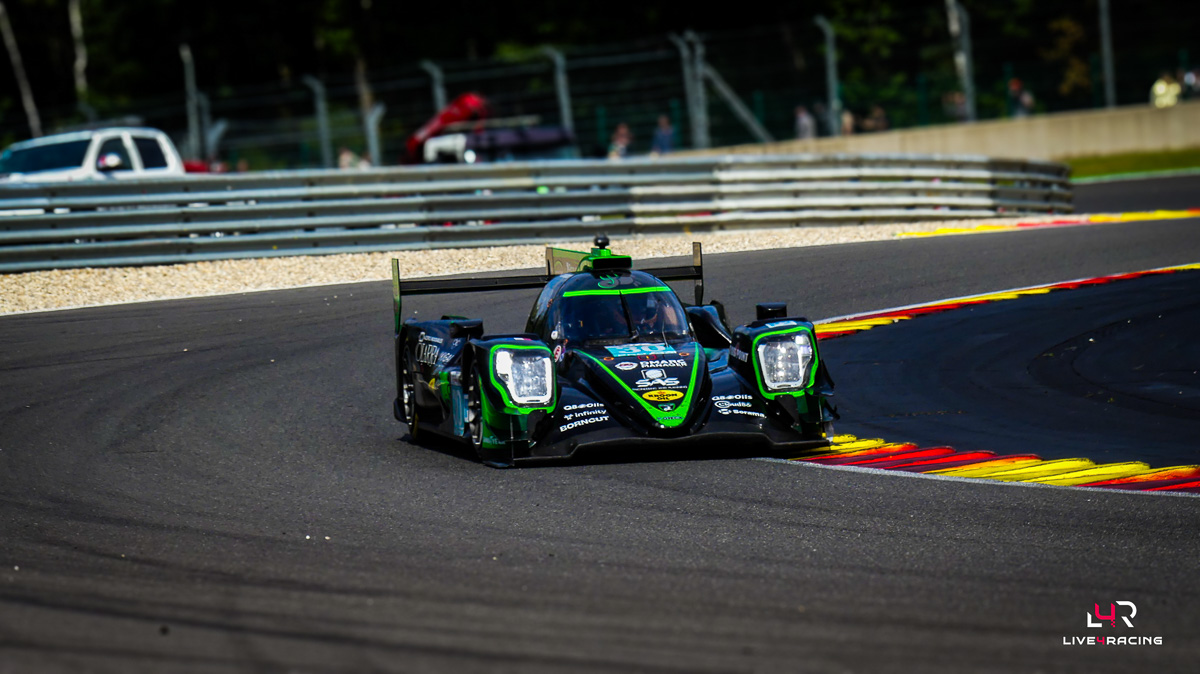 Doriane Pin, Giorgio Roda et Richard Verschoor au volant d’une ORECA 07 lors de l’épreuve 4 hours of Spa Francorchamps 2026.