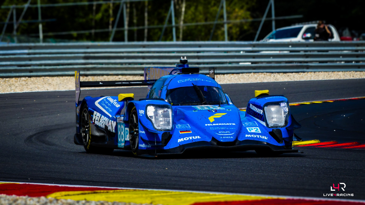 Rene Binder, Horst Felix Felbermayr and Horst Felbermayr driving an ORECA 07 at 4 hours of Spa Francorchamps 2026.