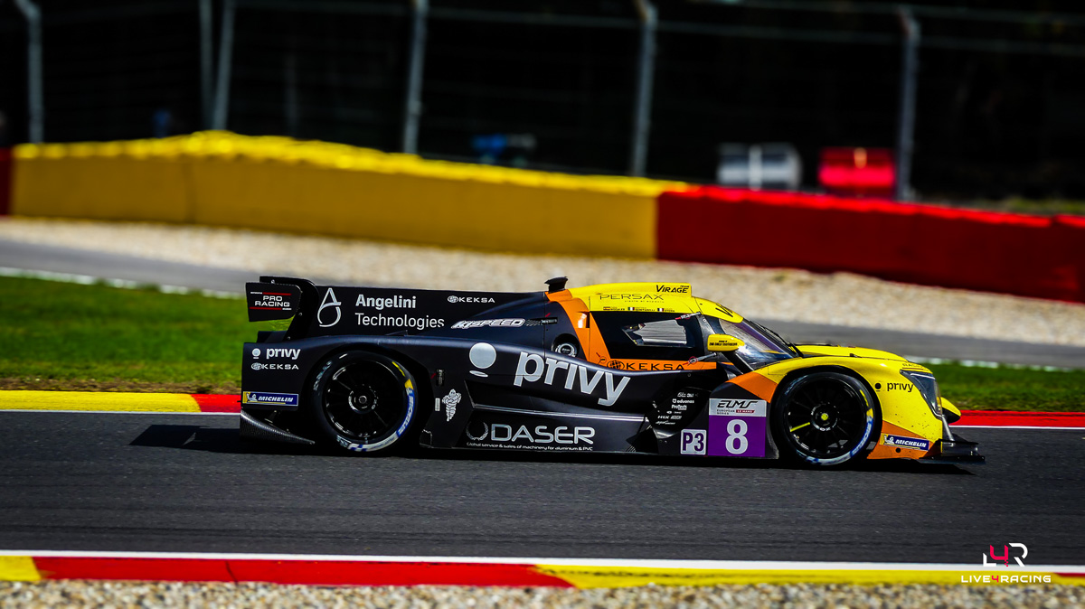 Daniel Nogales, Mattéo Quintarelli and Louis Stern driving a Ligier JS P325 at 4 hours of Spa Francorchamps 2026.