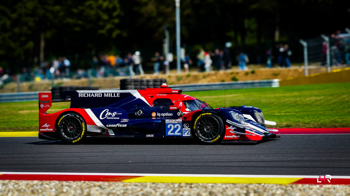 Benjamin Hanley, Griffin Peebles et Grégoire Saucy au volant d’une ORECA 07 lors de l’épreuve 4 hours of Spa Francorchamps 2026.