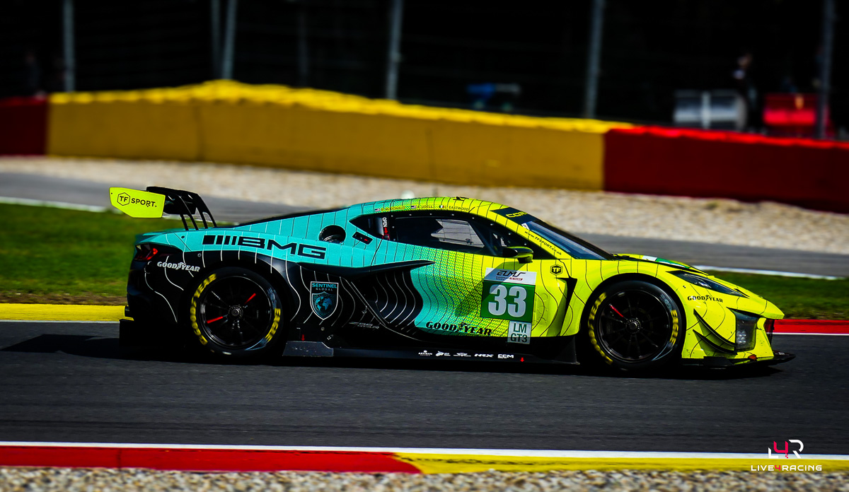 Charlie Eastwood, Blake McDonald and Alec Udell driving a Corvette Z06 LMGT3.R at 4 hours of Spa Francorchamps 2026.
