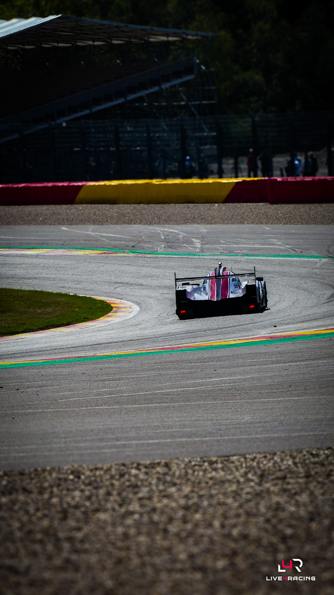 Jamie Chadwick, Laurents Hörr and Valerio Rinicella driving an ORECA 07 at 4 hours of Spa Francorchamps 2026.