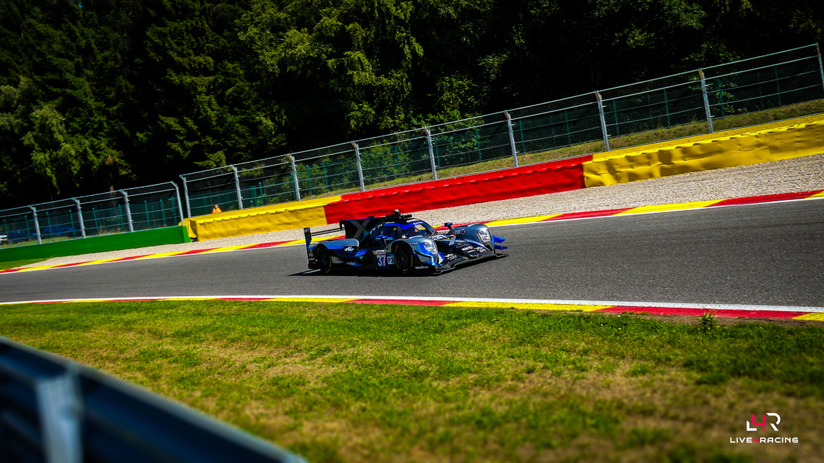 Ian Aguilera, Adrien Closmenil et Theodor Jensen au volant d’une ORECA 07 lors de l’épreuve 4 hours of Spa Francorchamps 2026.
