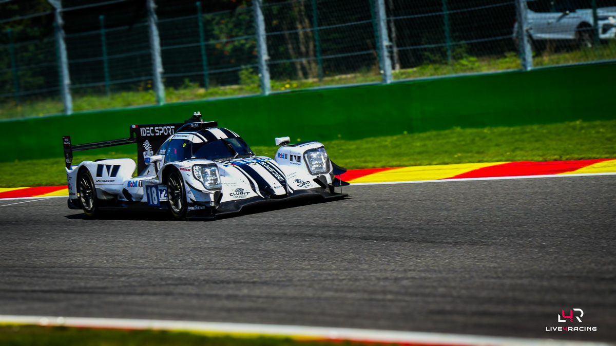 Jamie Chadwick, Laurents Hörr and Valerio Rinicella driving an ORECA 07 at 4 hours of Spa Francorchamps 2026.