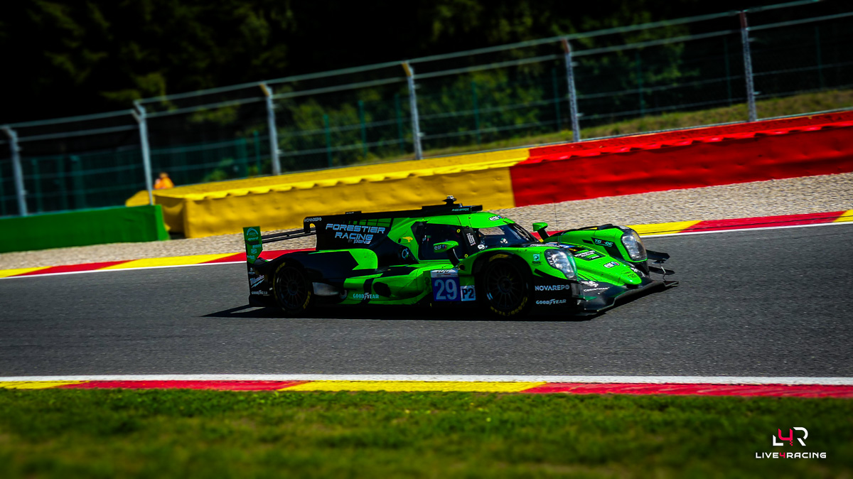 Oliver Gray, Esteban Masson et Louis Rousset au volant d’une ORECA 07 lors de l’épreuve 4 hours of Spa Francorchamps 2026.