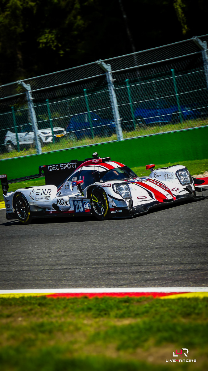Paul-Loup Chatin, Paul Lafargue and Job Van Uitert driving an ORECA 07 at 4 hours of Spa Francorchamps 2026.
