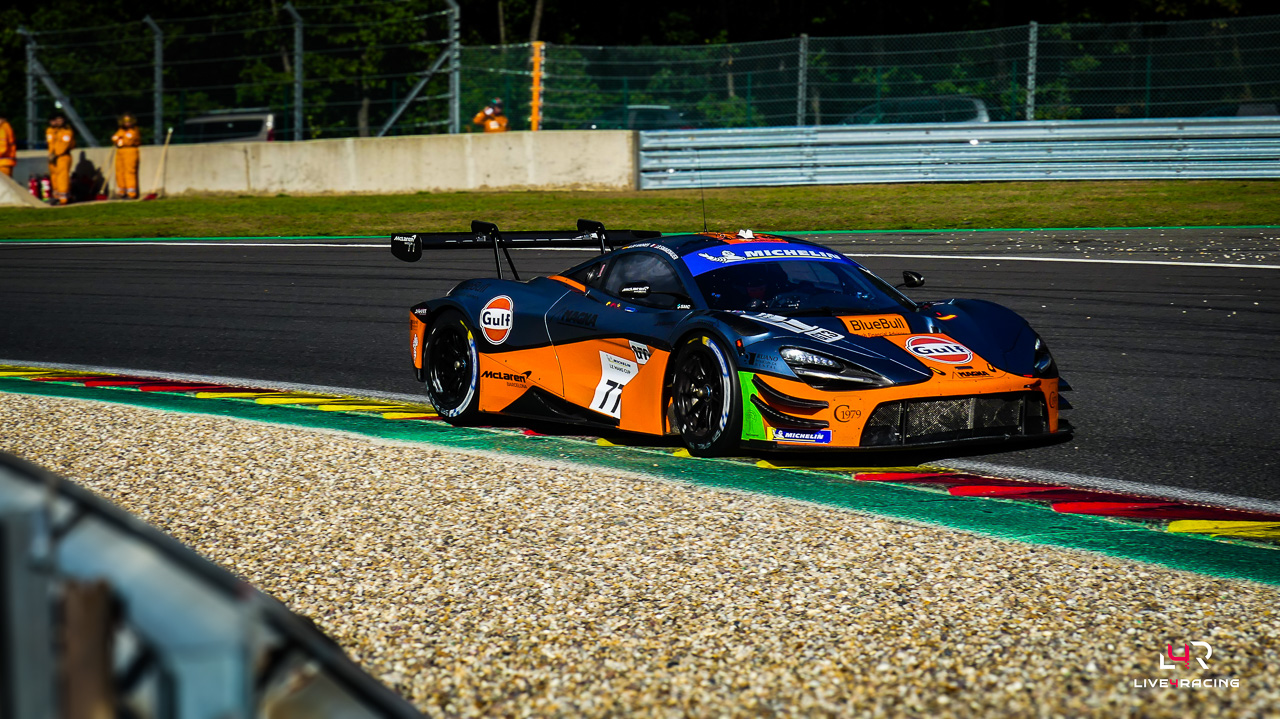 Gonzalo De Andres Martin and Jean-Baptiste Simmenauer driving a McLaren 720S GT3 Evo at 4 hours of Spa Francorchamps 2026.