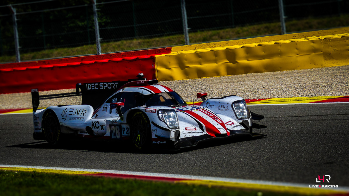 Paul-Loup Chatin, Paul Lafargue and Job Van Uitert driving an ORECA 07 at 4 hours of Spa Francorchamps 2026.
