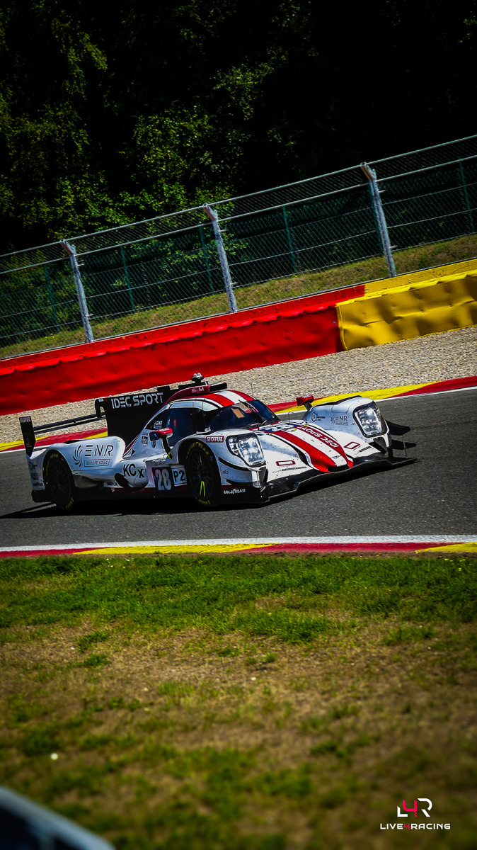 Paul-Loup Chatin, Paul Lafargue and Job Van Uitert driving an ORECA 07 at 4 hours of Spa Francorchamps 2026.