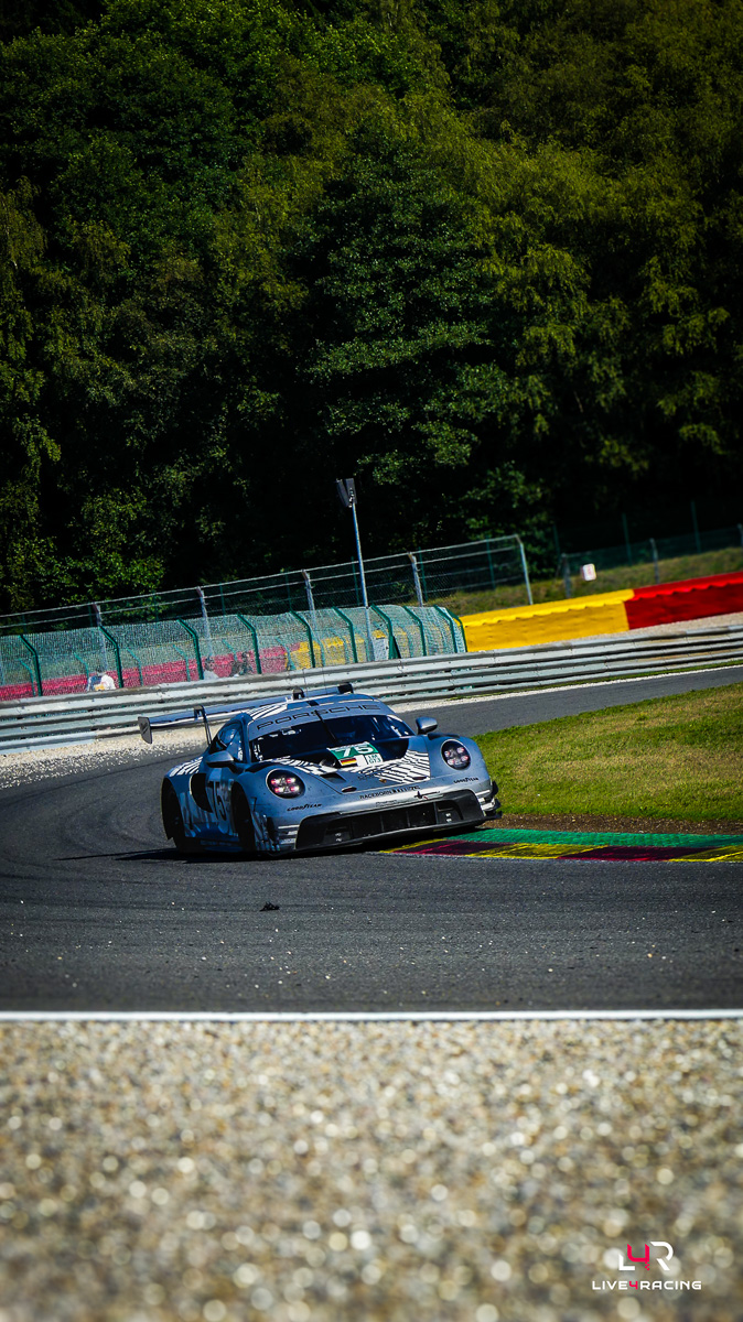 Matt Kurzejewski, Richard Lietz and Thomas Sargent driving a Porsche 911 GT3 R LMGT3 at 4 hours of Spa Francorchamps 2026.