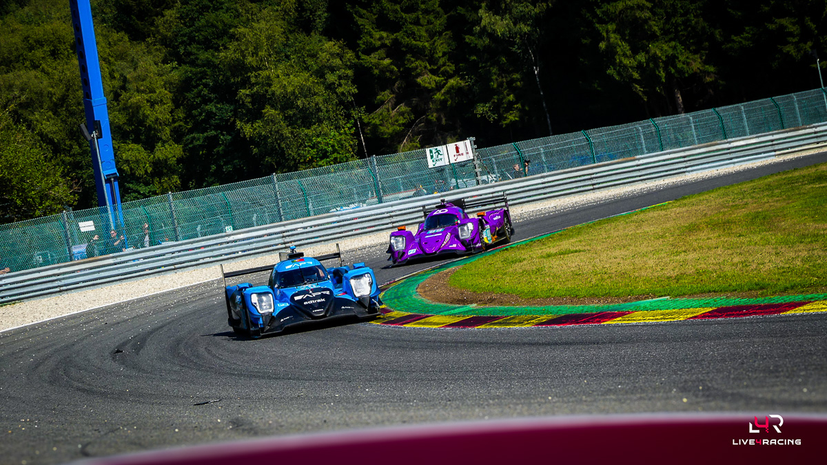 Malthe Jakobsen, Michael Jensen and Enzo Trulli driving an ORECA 07 at 4 hours of Spa Francorchamps 2026.