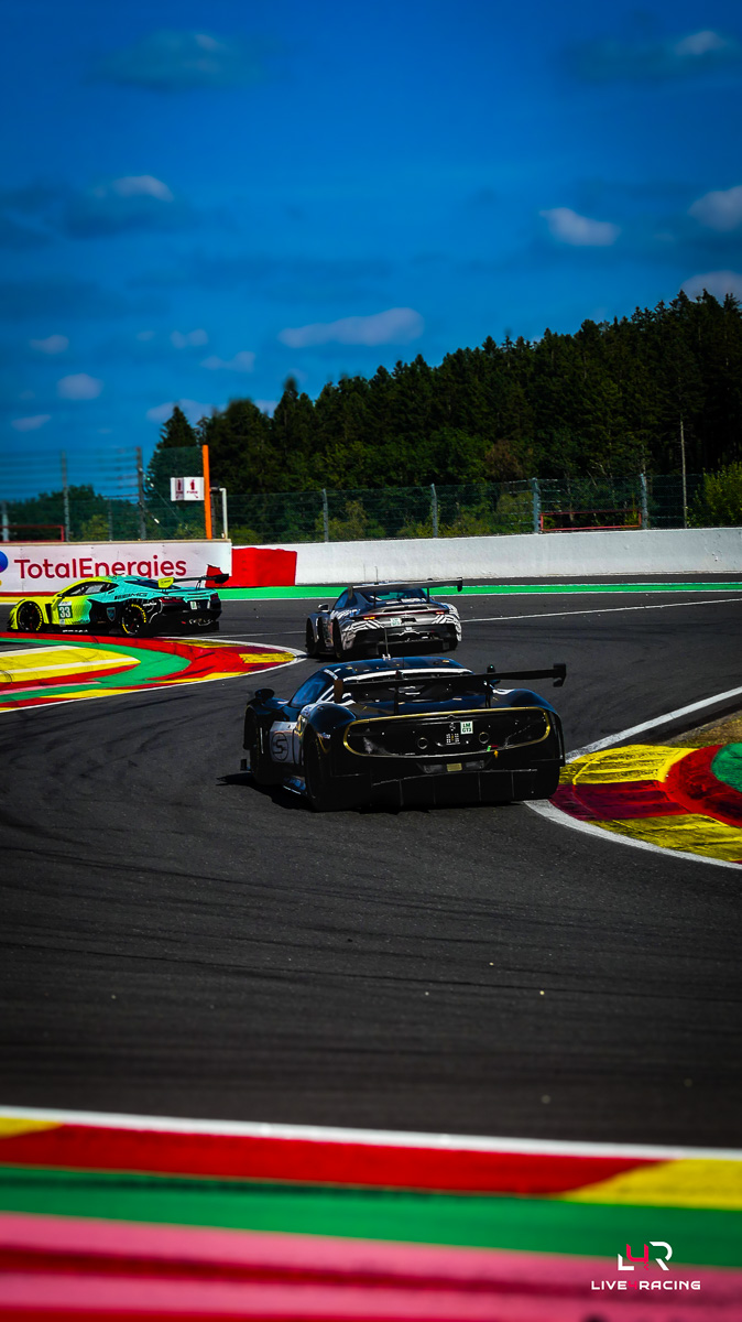 Duncan Cameron, Matthew Griffin and David Perel driving a Ferrari 296 LMGT3 Evo at 4 hours of Spa Francorchamps 2026.