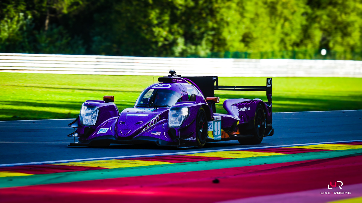 Dane Cameron, Louis Delétraz and PJ Hyett driving an ORECA 07 at 4 hours of Spa Francorchamps 2026.