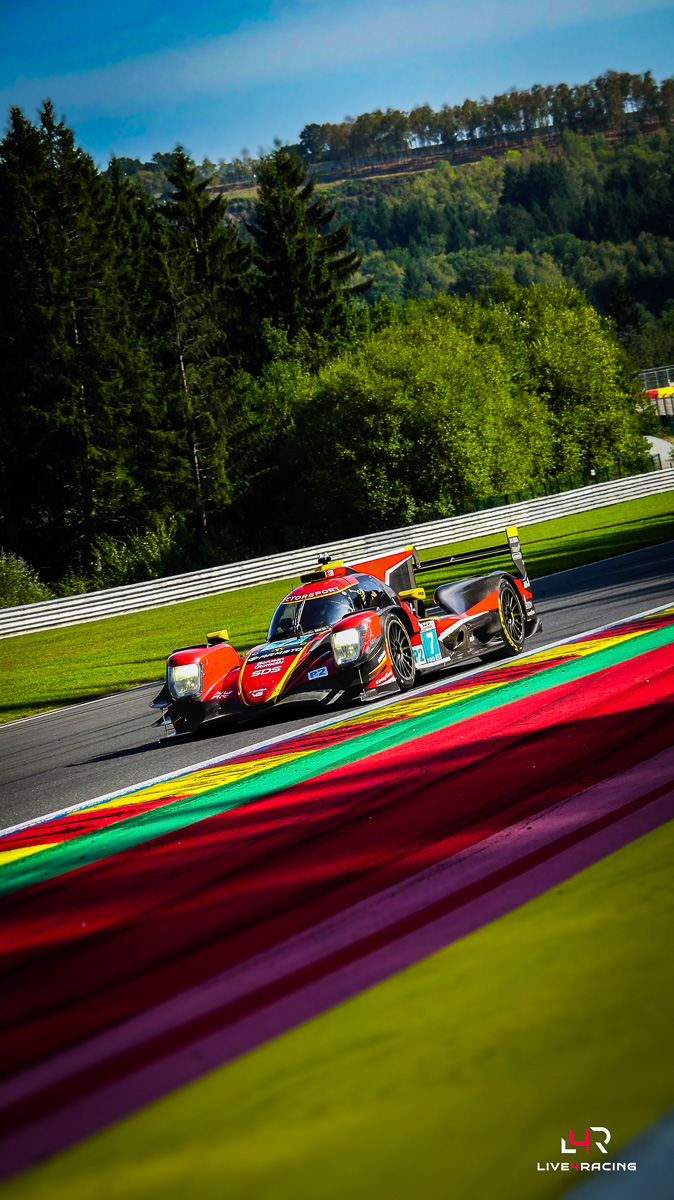 Cem Bölükbaşı, Lorenzo Fluxa and Jens Reno Møller driving an ORECA 07 at 4 hours of Spa Francorchamps 2026.