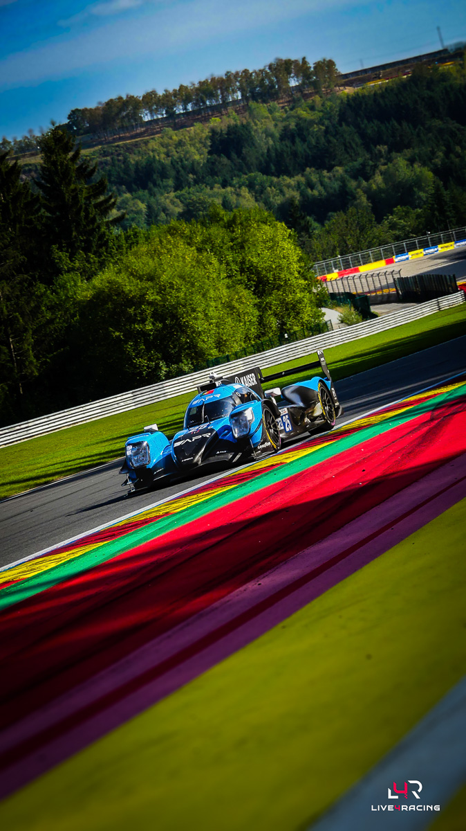 Jake Hughes, Matthias Kaiser and Tristan Vautier driving an ORECA 07 at 4 hours of Spa Francorchamps 2026.