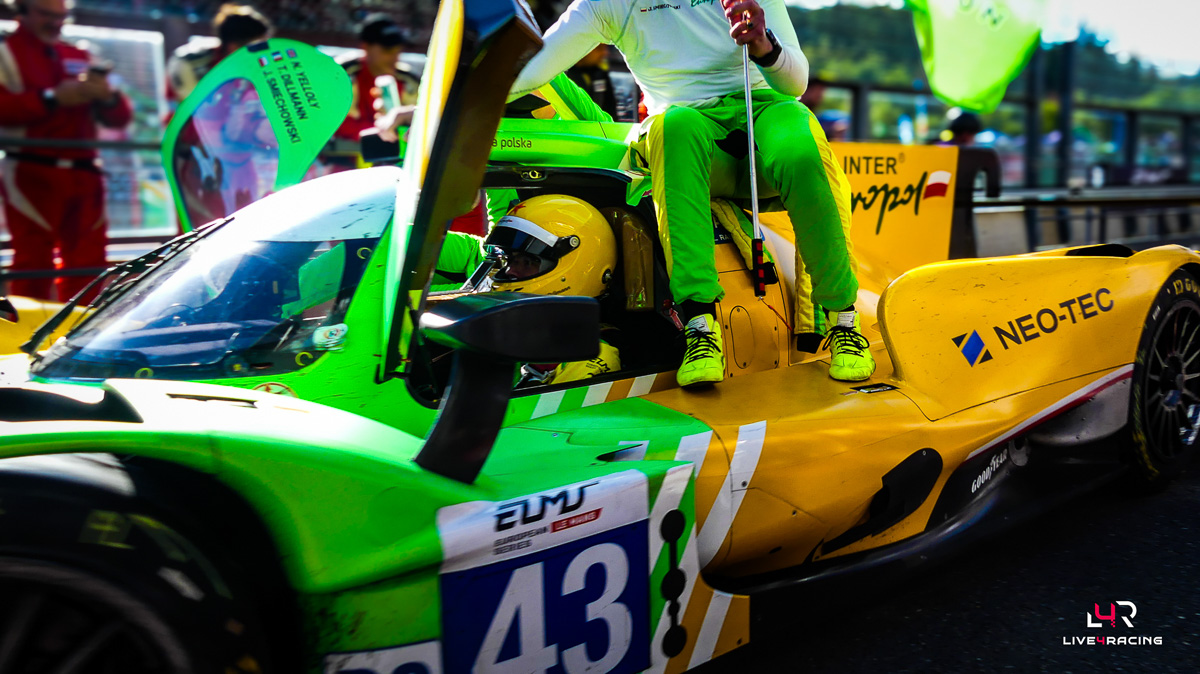 Tom Dillmann, Jakub Smiechowski and Nicholas Yelloly driving an ORECA 07 at 4 hours of Spa Francorchamps 2026.