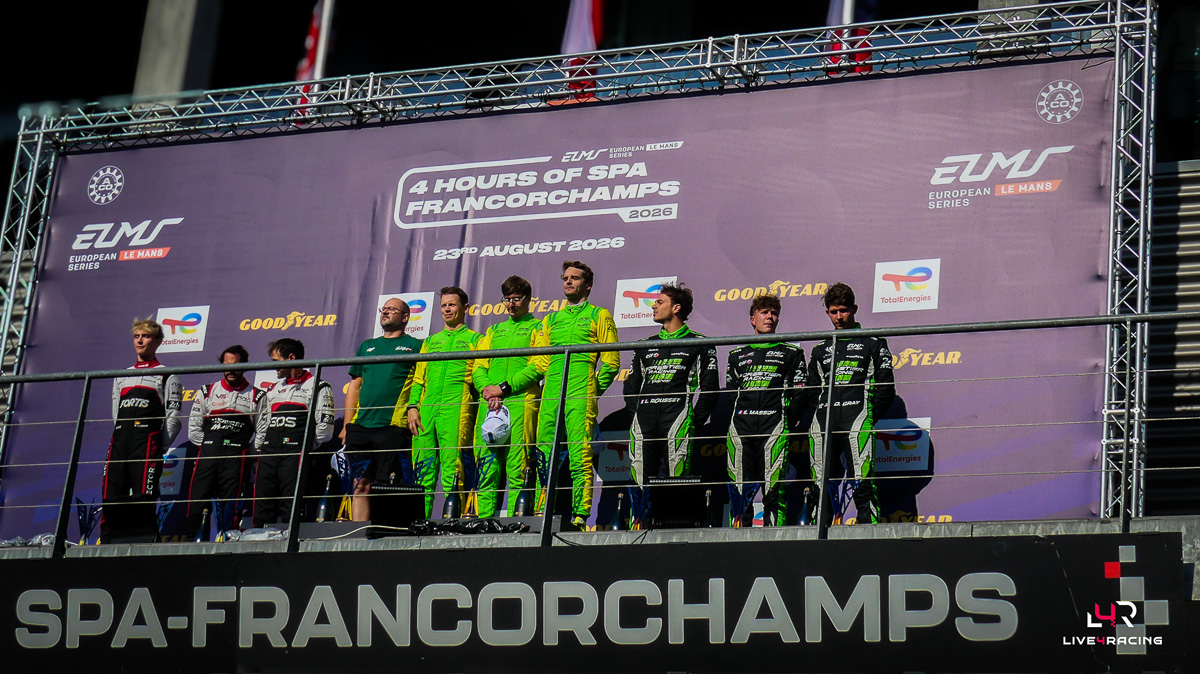 Tom Dillmann, Jakub Smiechowski and Nicholas Yelloly driving an ORECA 07 at 4 hours of Spa Francorchamps 2026.