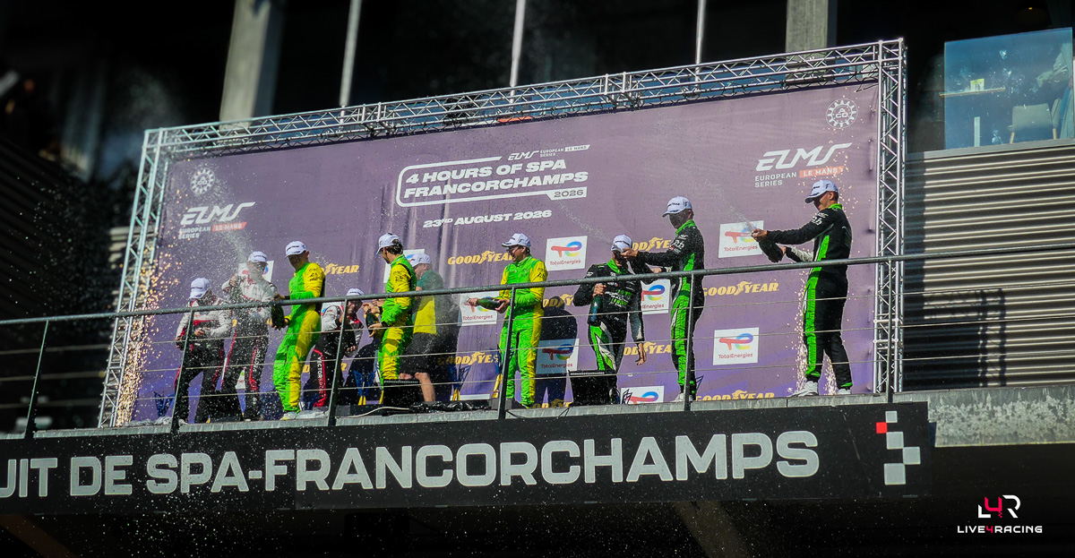 Tom Dillmann, Jakub Smiechowski and Nicholas Yelloly driving an ORECA 07 at 4 hours of Spa Francorchamps 2026.