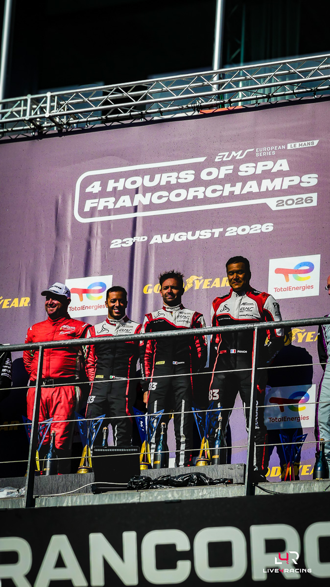 Antonio Fuoco, François Perrodo and Matthieu Vaxivière driving an ORECA 07 at 4 hours of Spa Francorchamps 2026.