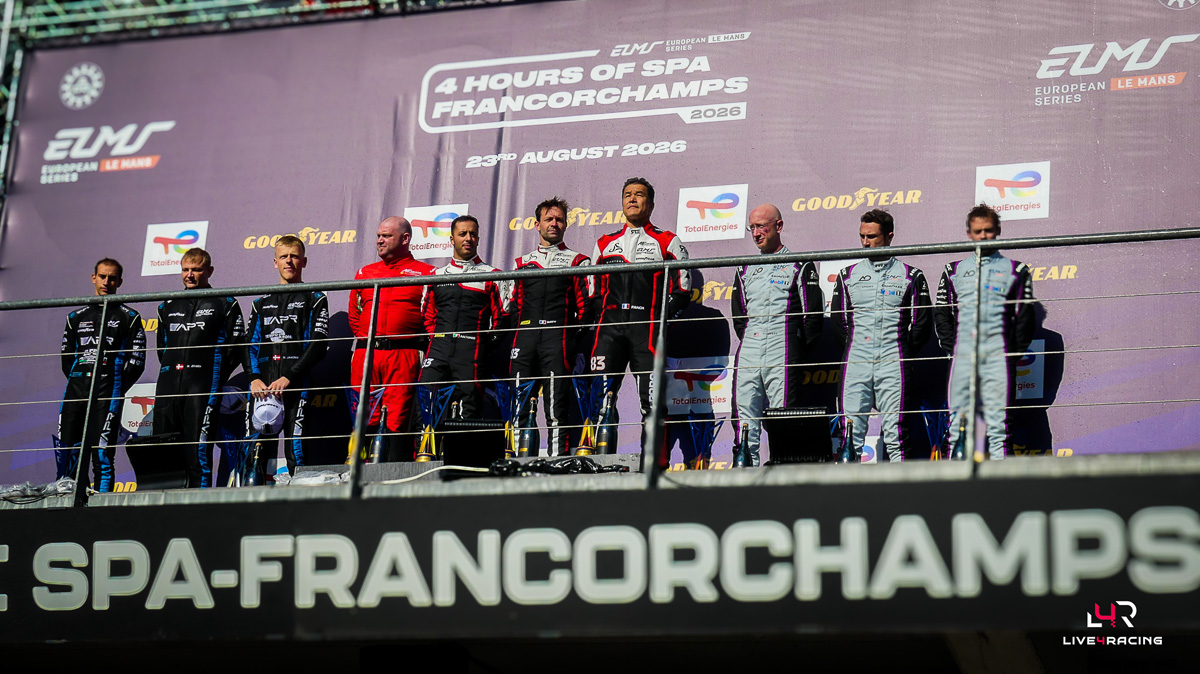 Antonio Fuoco, François Perrodo and Matthieu Vaxivière driving an ORECA 07 at 4 hours of Spa Francorchamps 2026.