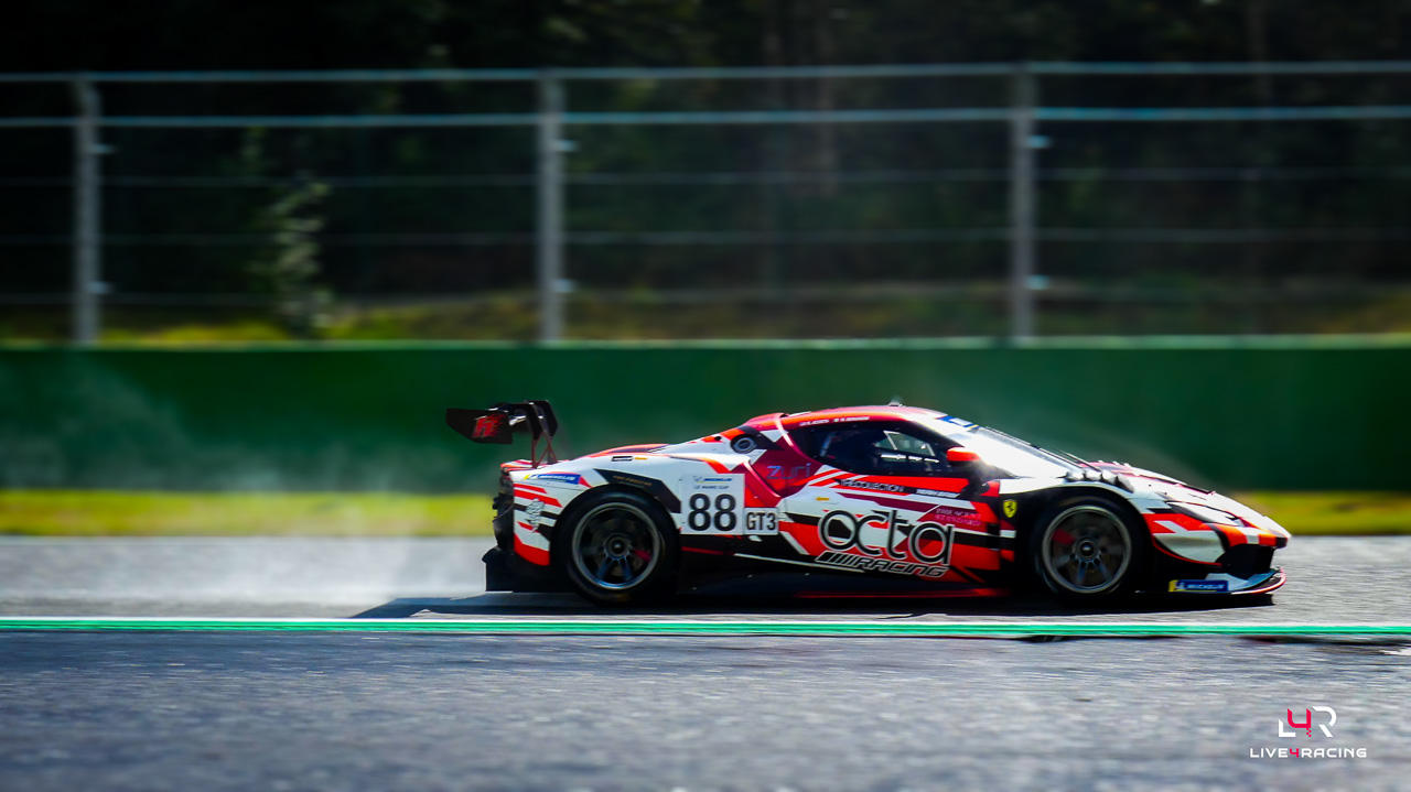 Rey Acosta III et Marco Erminio Bonanomi au volant d’une Ferrari 296 GT3 Evo lors de l’épreuve 4 hours of Spa Francorchamps 2026.