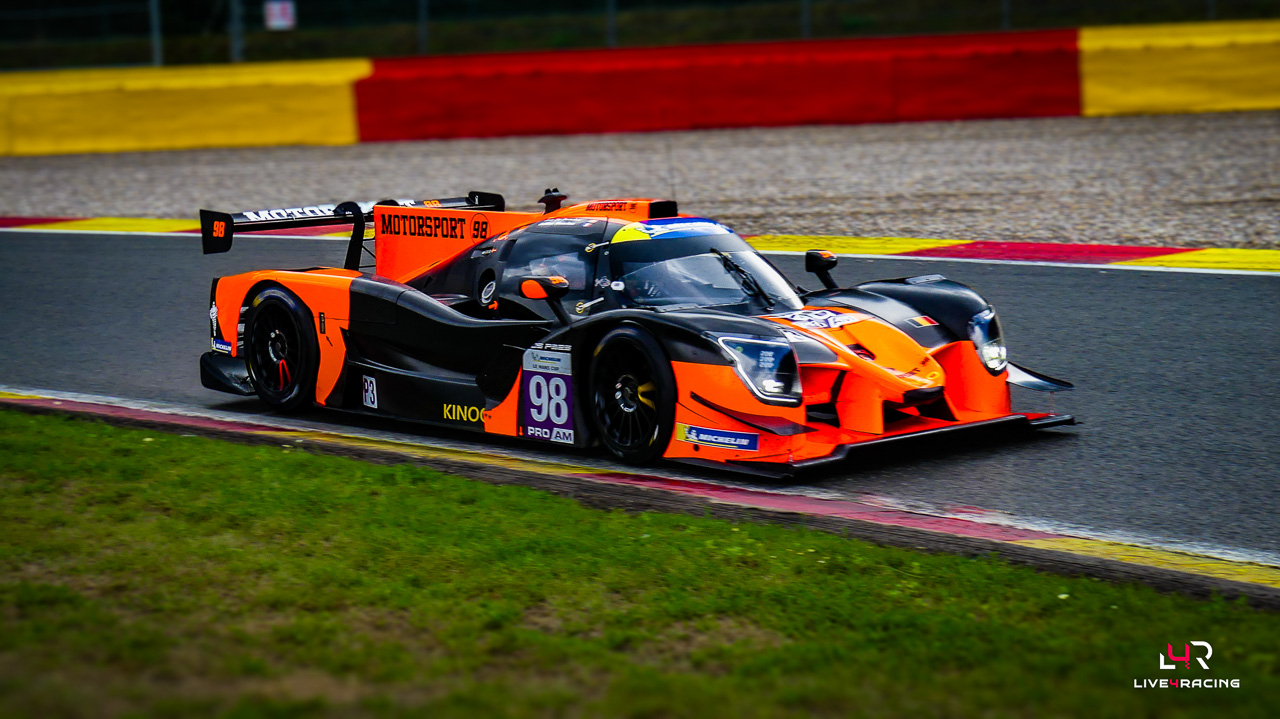 Eric De Doncker and Gillian Henrion driving a Ligier JS P325 at 4 hours of Spa Francorchamps 2026.