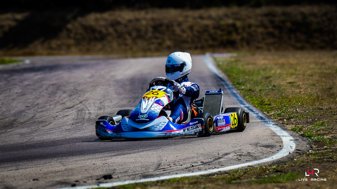 Yanis Pelletier au volant d’une Exprit Noesis MY15 lors de l’épreuve Trophée des Champions Anneville 2026.