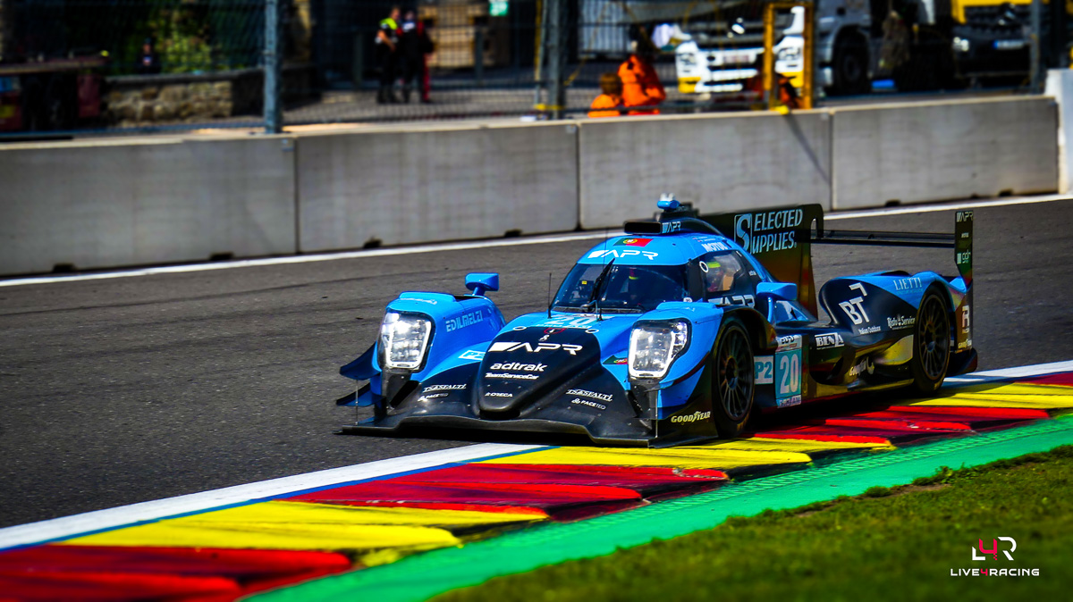 Malthe Jakobsen, Michael Jensen and Enzo Trulli driving an ORECA 07 at 4 hours of Spa Francorchamps 2026.