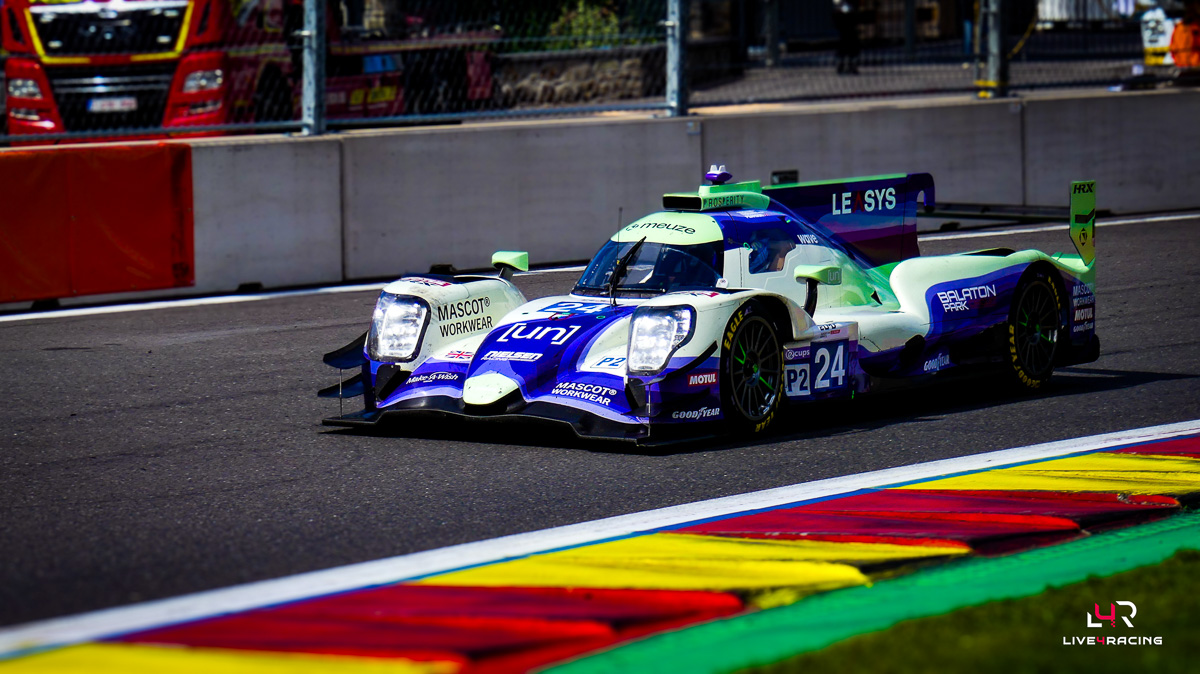 Jack Doohan, Roy Nissany et Edward Pearson au volant d’une ORECA 07 lors de l’épreuve 4 hours of Spa Francorchamps 2026.