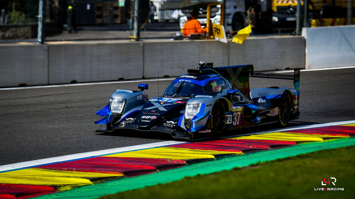 Ian Aguilera, Adrien Closmenil and Theodor Jensen driving an ORECA 07 at 4 hours of Spa Francorchamps 2026.