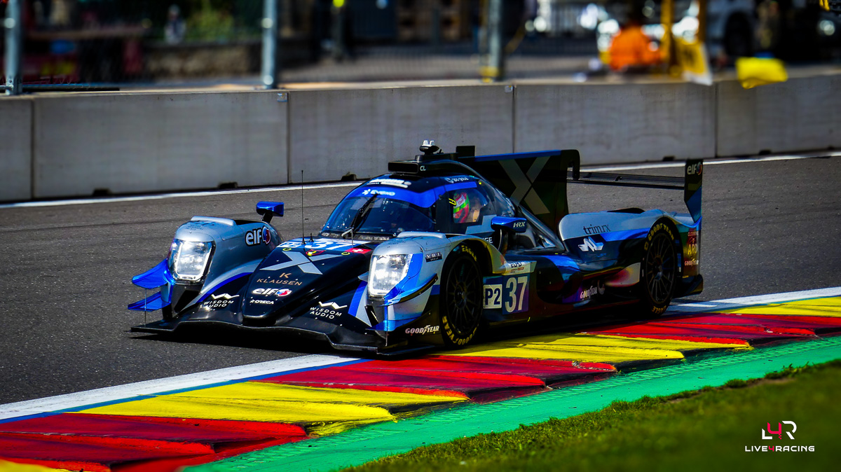 Ian Aguilera, Adrien Closmenil and Theodor Jensen driving an ORECA 07 at 4 hours of Spa Francorchamps 2026.