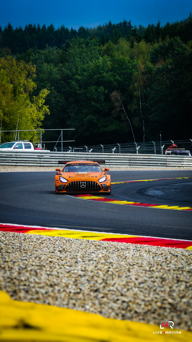 Rui Andrade, Ameerh Naran et Sergio Sette Camara au volant d’une Mercedes-AMG LMGT3 lors de l’épreuve 4 hours of Spa Francorchamps 2026.